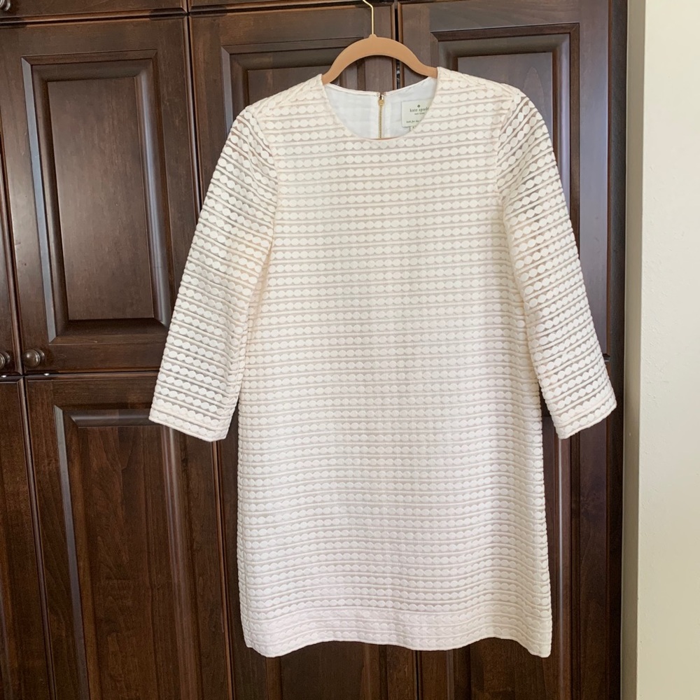 Kate Spade New York Shift Dress, Cream, Size 4